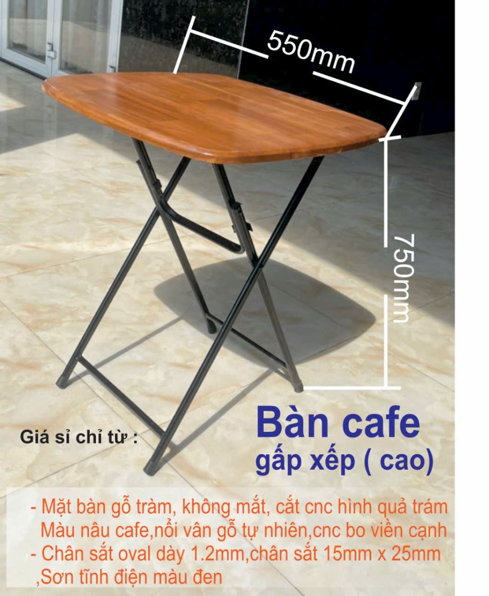 bàn xếp cao